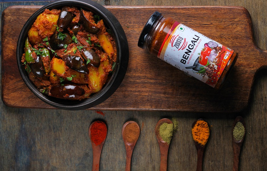 Veg Bengali Aloo Baingan