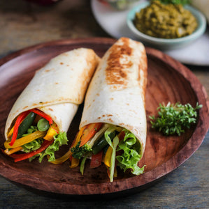 Healthy Hariyali veg wrap