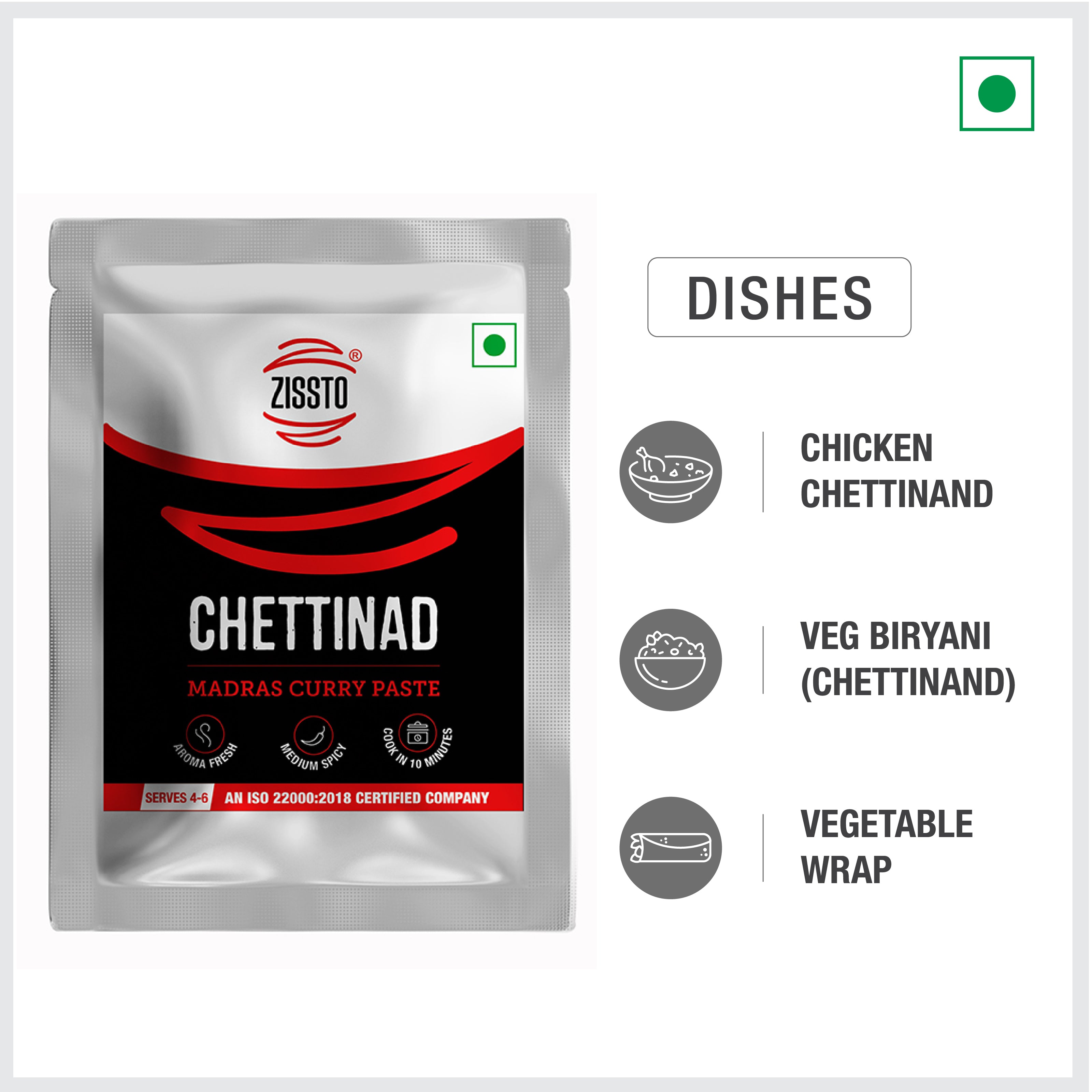 Zissto Chettinad Cooking Gravy - 200gms (Serves 4-5)