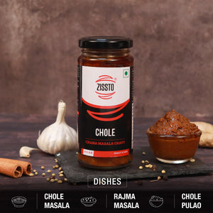 Zissto Chole Masala Cooking Gravy - 250gms (Serves 6-8)