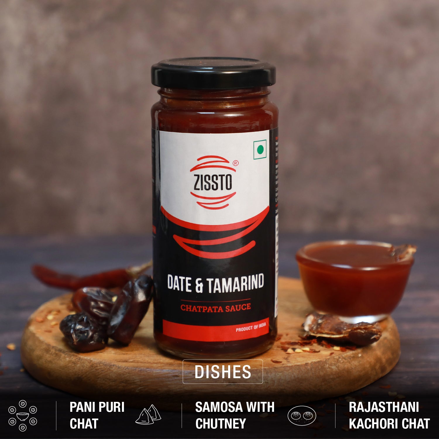 Zissto Date and Tamarind Sauce - 250gms (For 30 Servings)