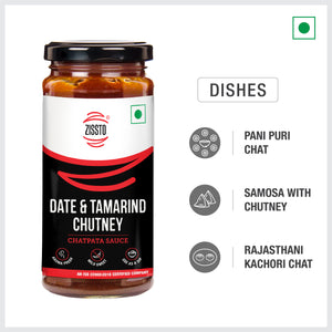 Zissto Date and Tamarind Sauce - 250gms (For 30 Servings)