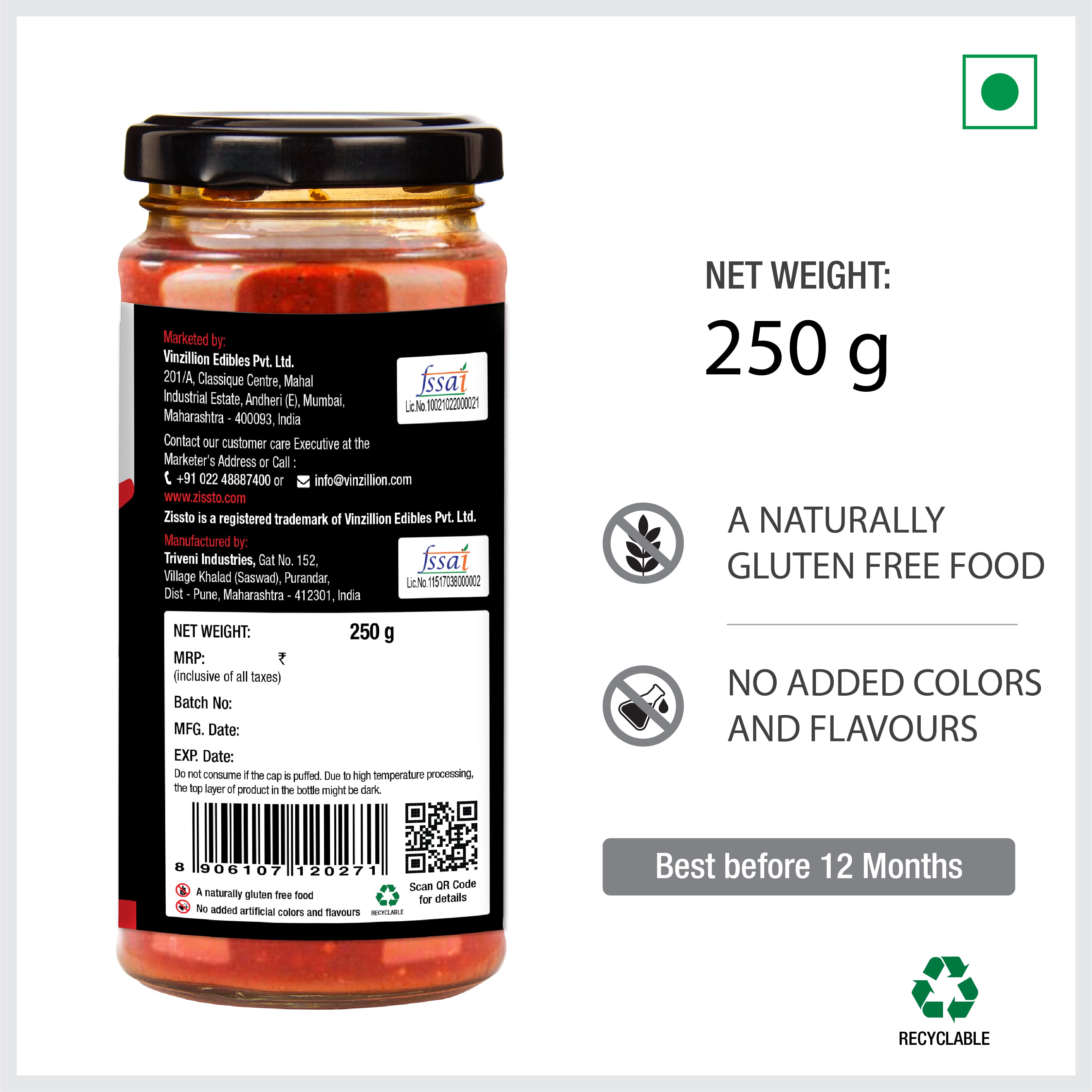 Zissto Goan Vindaloo - 250gms (Serves 6-8)
