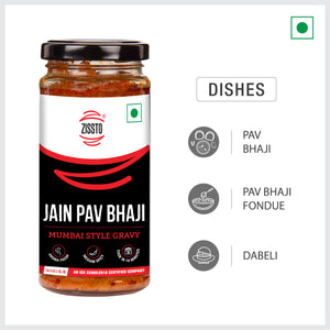 Zissto Jain Pav Bhaji Cooking Gravy - 250gms (Serves 6-8)