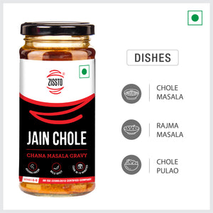 Zissto Jain Chole Masala Cooking Gravy - 250gms (Serves 6-8)