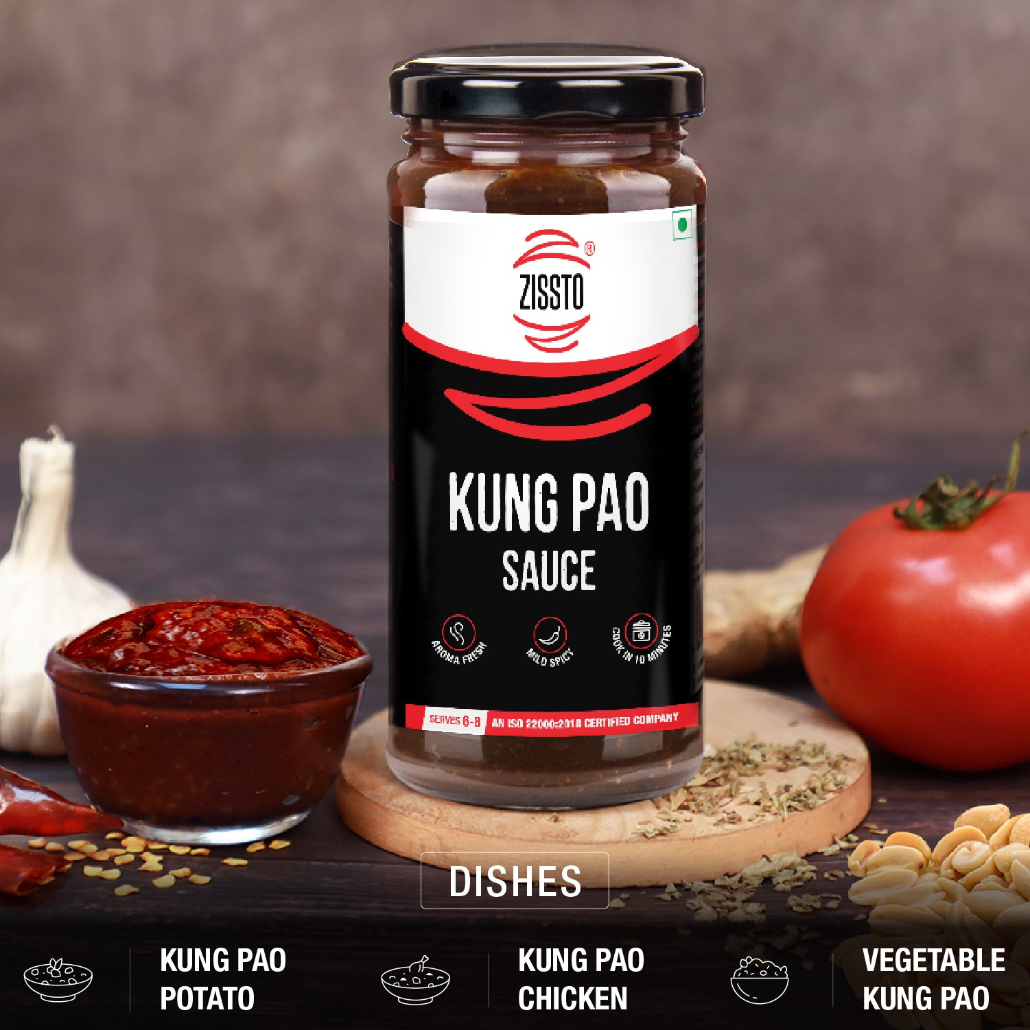 Zissto Kung Pao Cooking Gravy - 250gms (Serves 6-8)