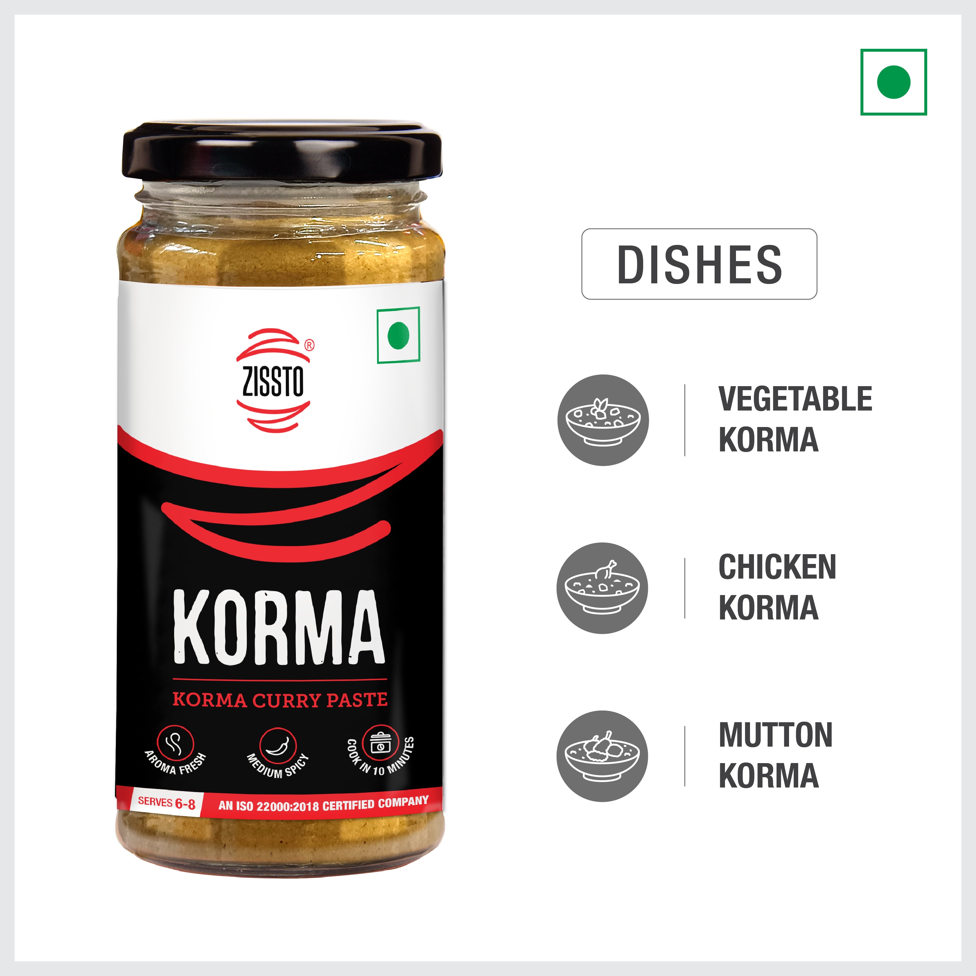 Zissto Korma Gravy - 250gms (Serves 6-8)