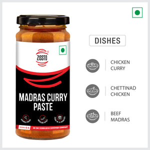 Zissto Madras Curry Paste - 250gms (Serves 6-8)