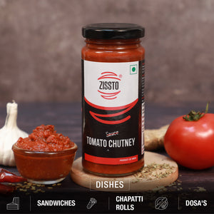 Zissto Tomato Chutney - 250gms (Serving Size-10g))